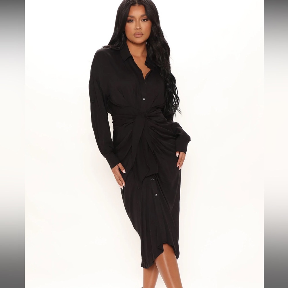 Chloe Marie Midi Shirt Dress